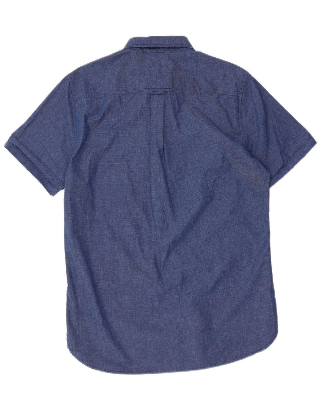 Superdry kortærmet herreskjorte lille blå bomuld