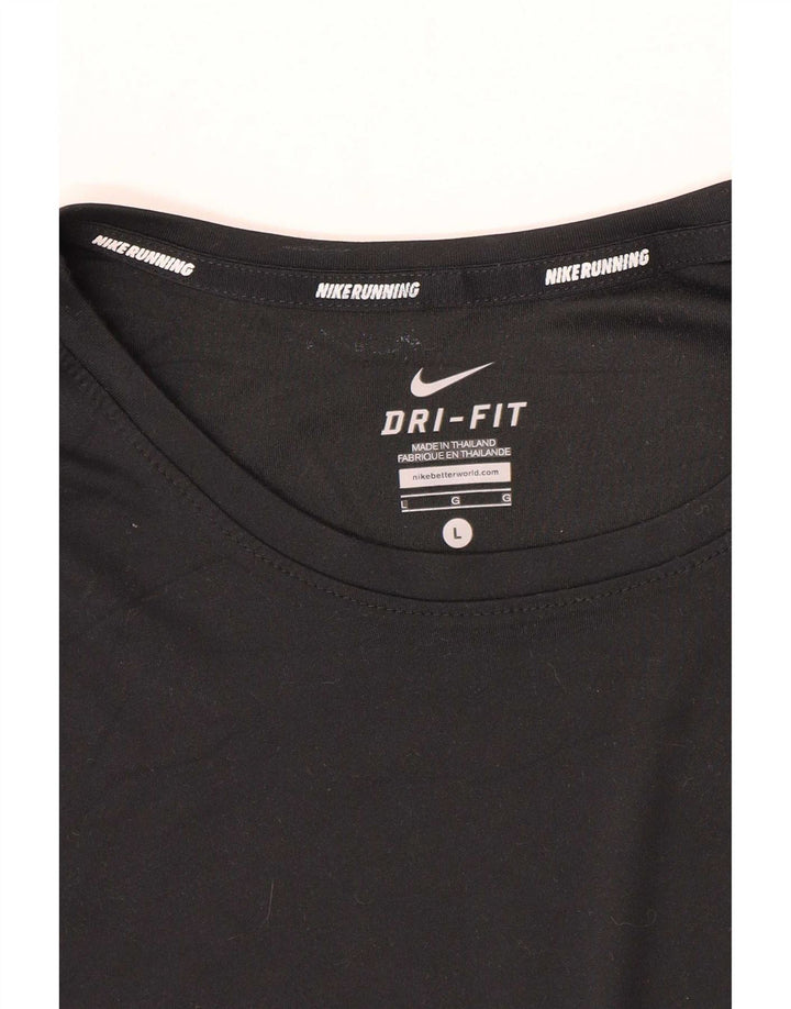 Nike Herre Running Kortærmet T-Shirt Top Stor Sort