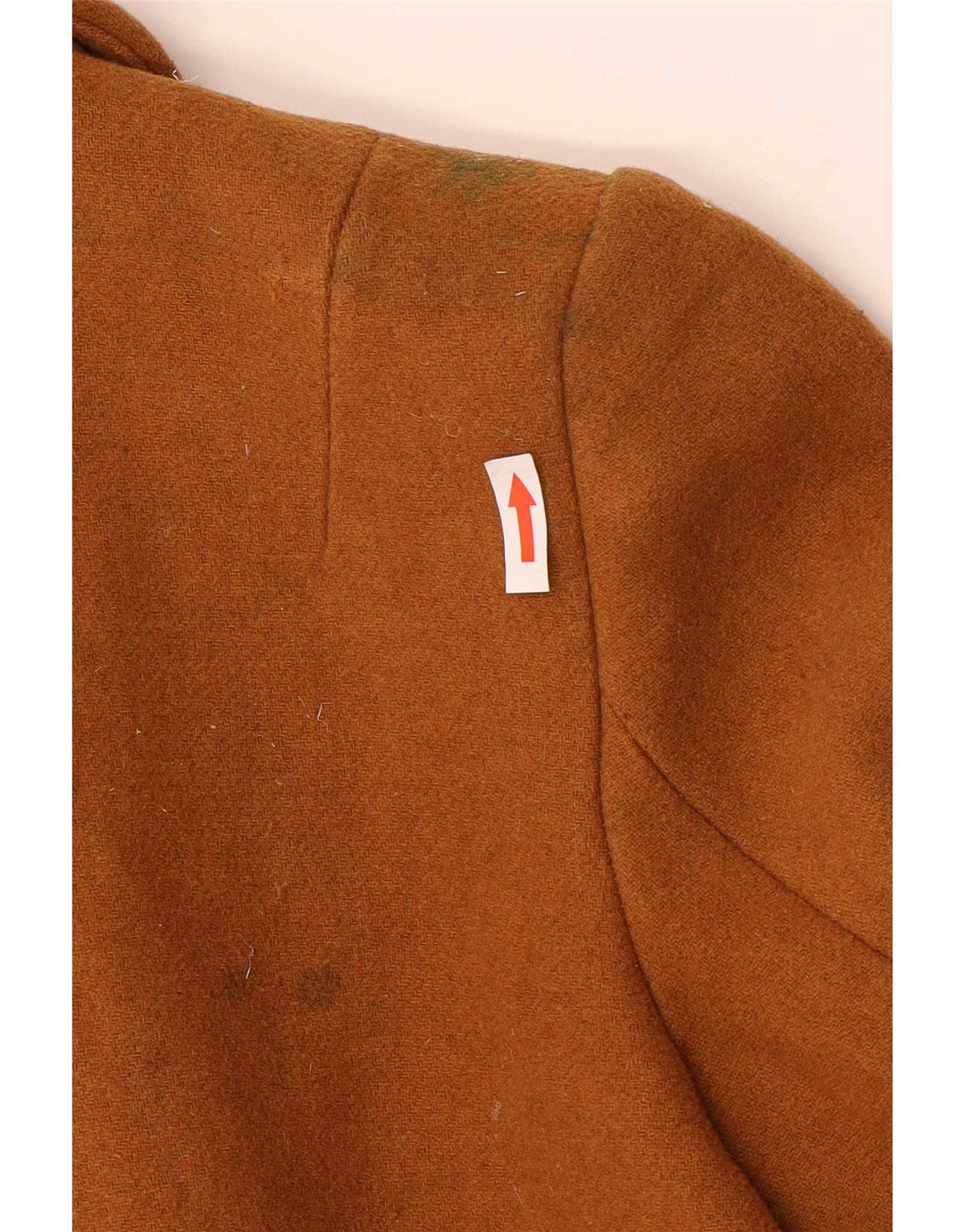 Zara Dame Trafaluc Overfrakke UK 10 Lille Brun Uld