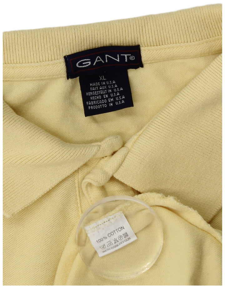 Gant herre poloshirt XL gul bomuld