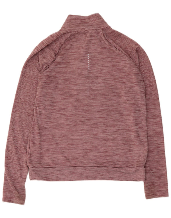 Nike Dame Dri Fit Sweatshirt Sweatshirt med lynlås, lille Bourgogne Flecked