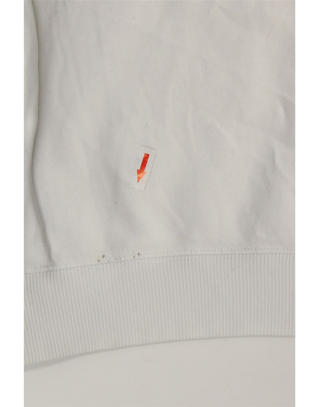 Calvin Klein Dame Grafisk Sweatshirt Jumper UK 10 Small White Bomuld