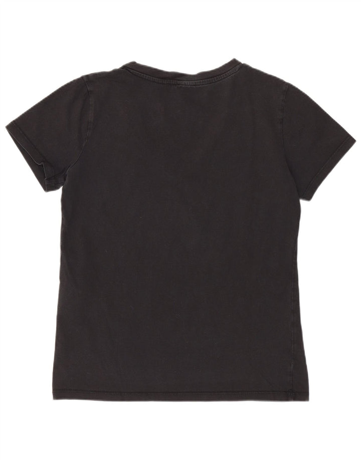 Levi's Dame T-Shirt Top UK 2 2XS Sort Bomuld