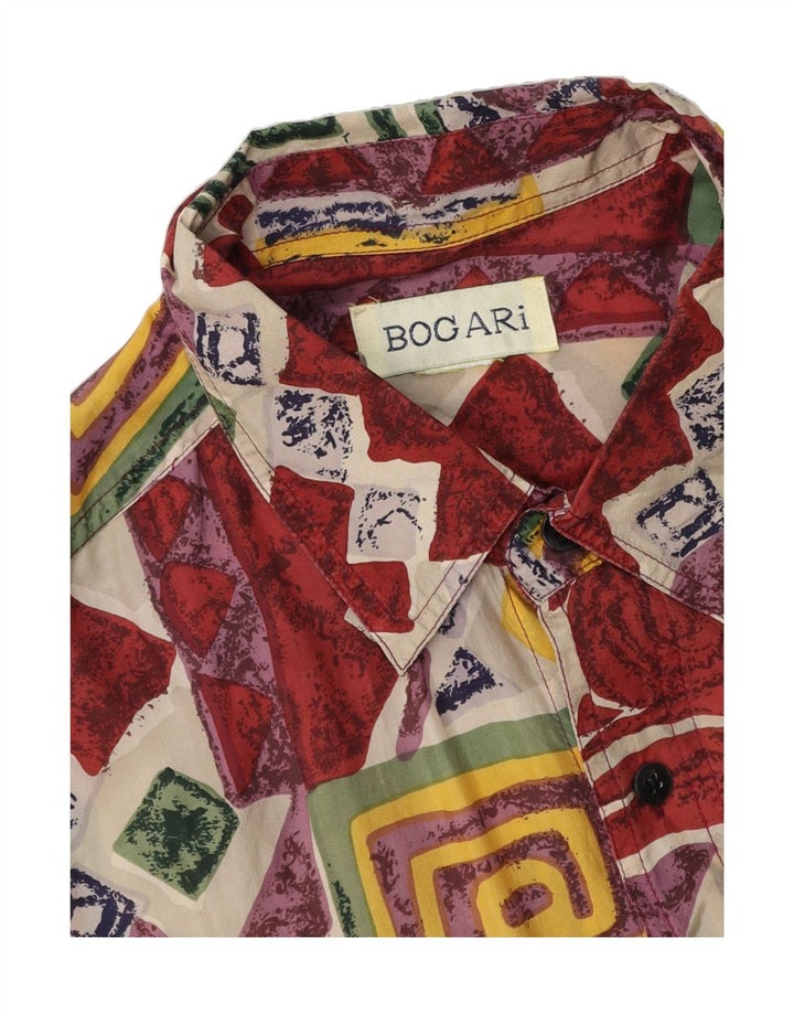 BOGARI Mens Abstract Pattern Short Sleeve Shirt XL Multicoloured Vintage Bogari and Second-Hand Bogari from Messina Hembry 