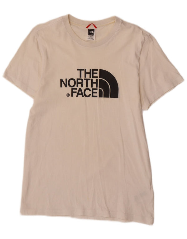 The North Face Herre grafisk T-shirt Top Medium Hvid Bomuld