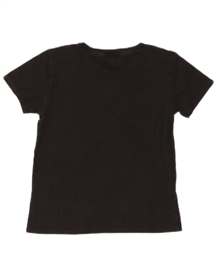 Levi's Dame Grafisk T-Shirt Top UK 10 Lille Sort