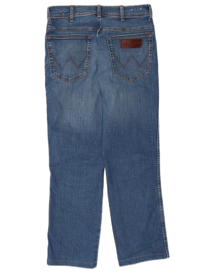 WRANGLER Herre Texas Slim Cropped Jeans W30 L25 Blå Bomuld