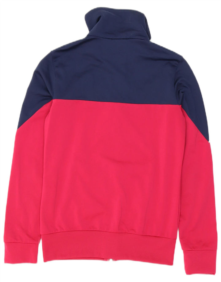 Puma træningsdragt topjakke til kvinder UK 8 Small Pink Colourblock Polyester