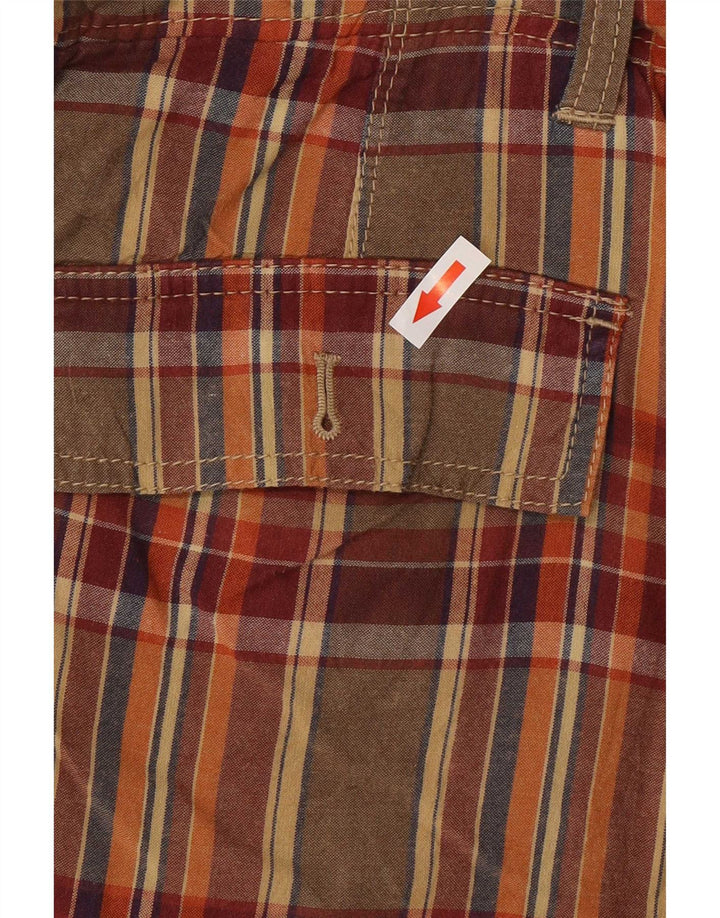 Izod Chino-shorts til mænd Large W34 Flerfarvet Plaid