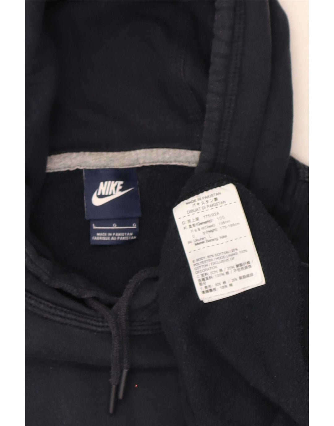Nike hættetrøje til mænd, stor marineblå bomuld