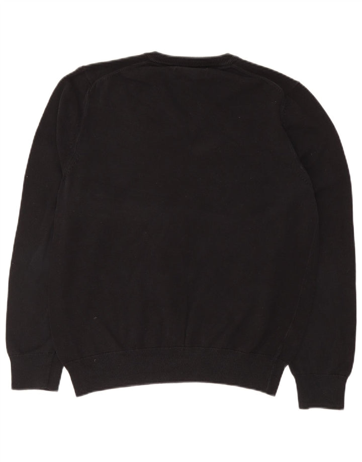 Marks & Spencer Herre V-hals sweater Medium Sort Bomuld