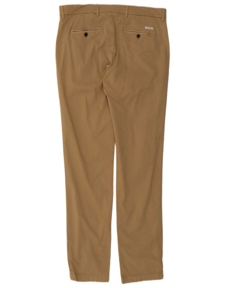 Calvin Klein Herre Slim Chino Bukser W36 L34 Beige