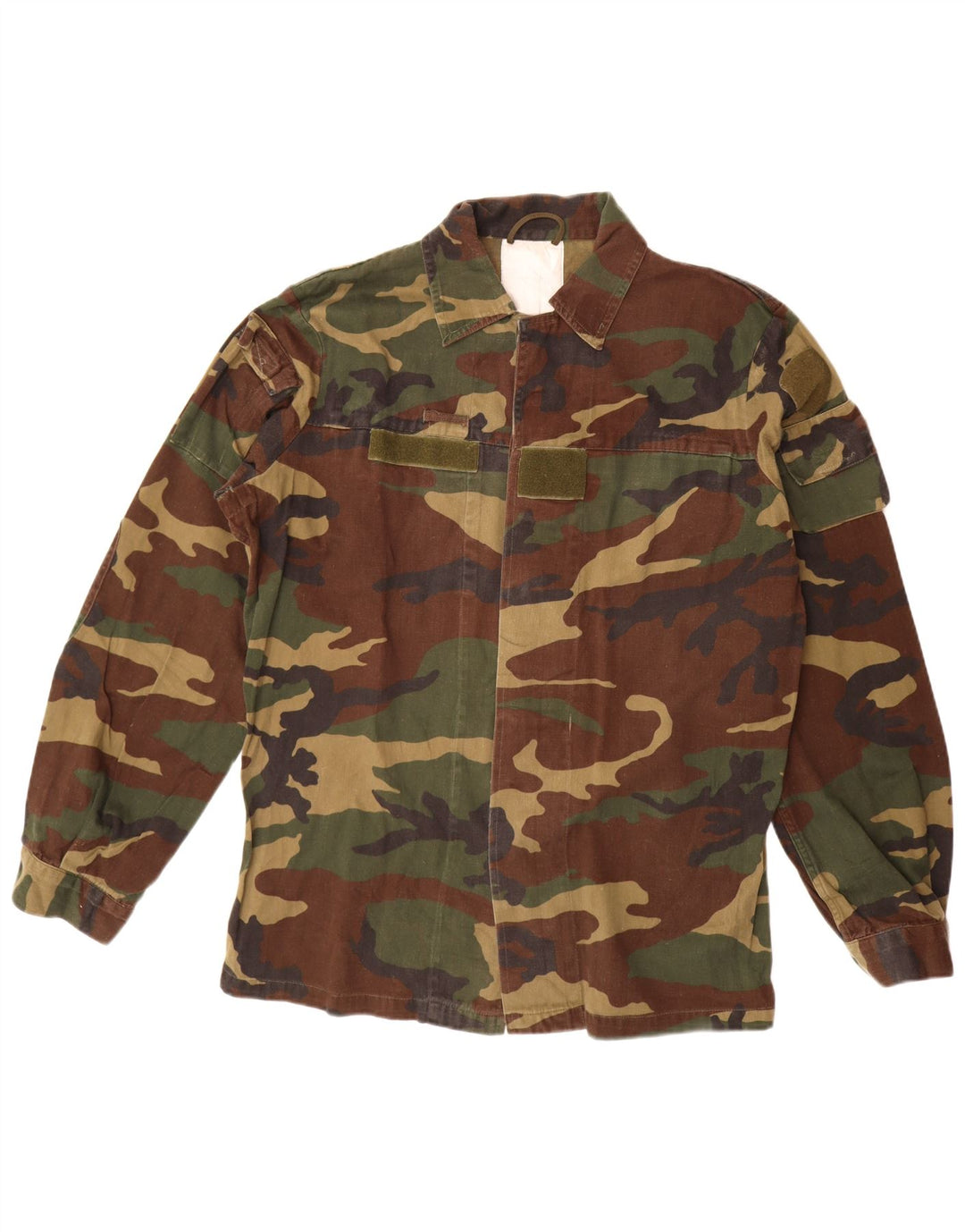 VINTAGE Militærskjorte til mænd Stor Khaki Camouflage