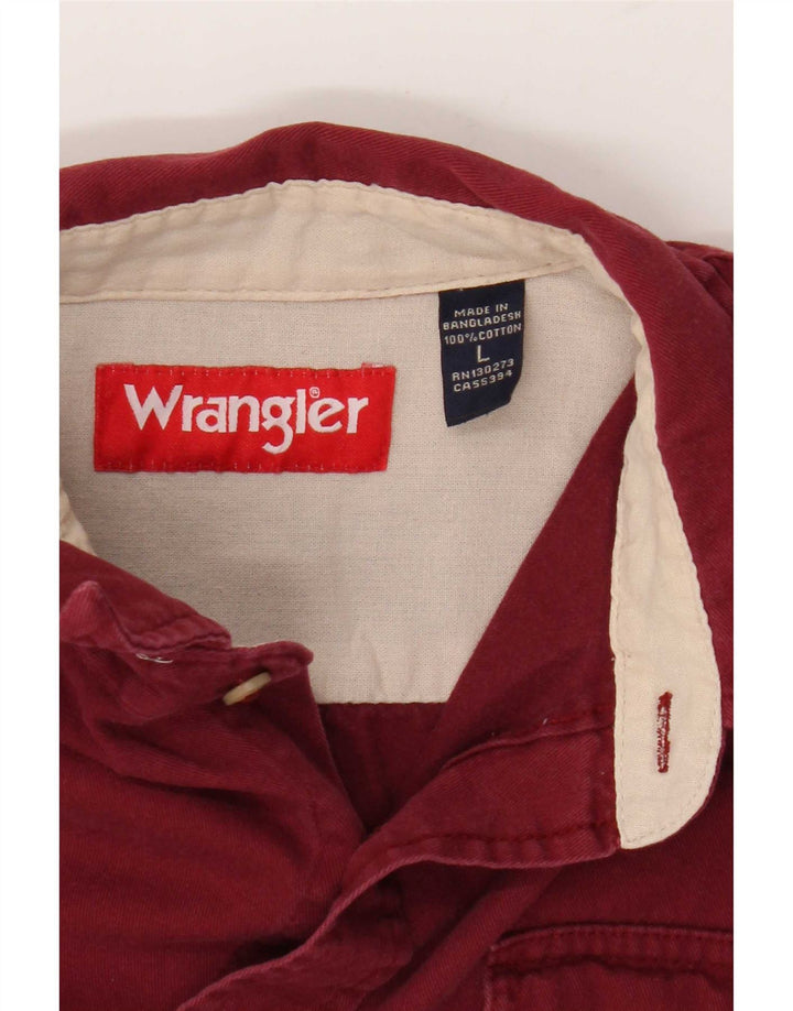Wrangler Herreskjorte Stor Bourgogne bomuld