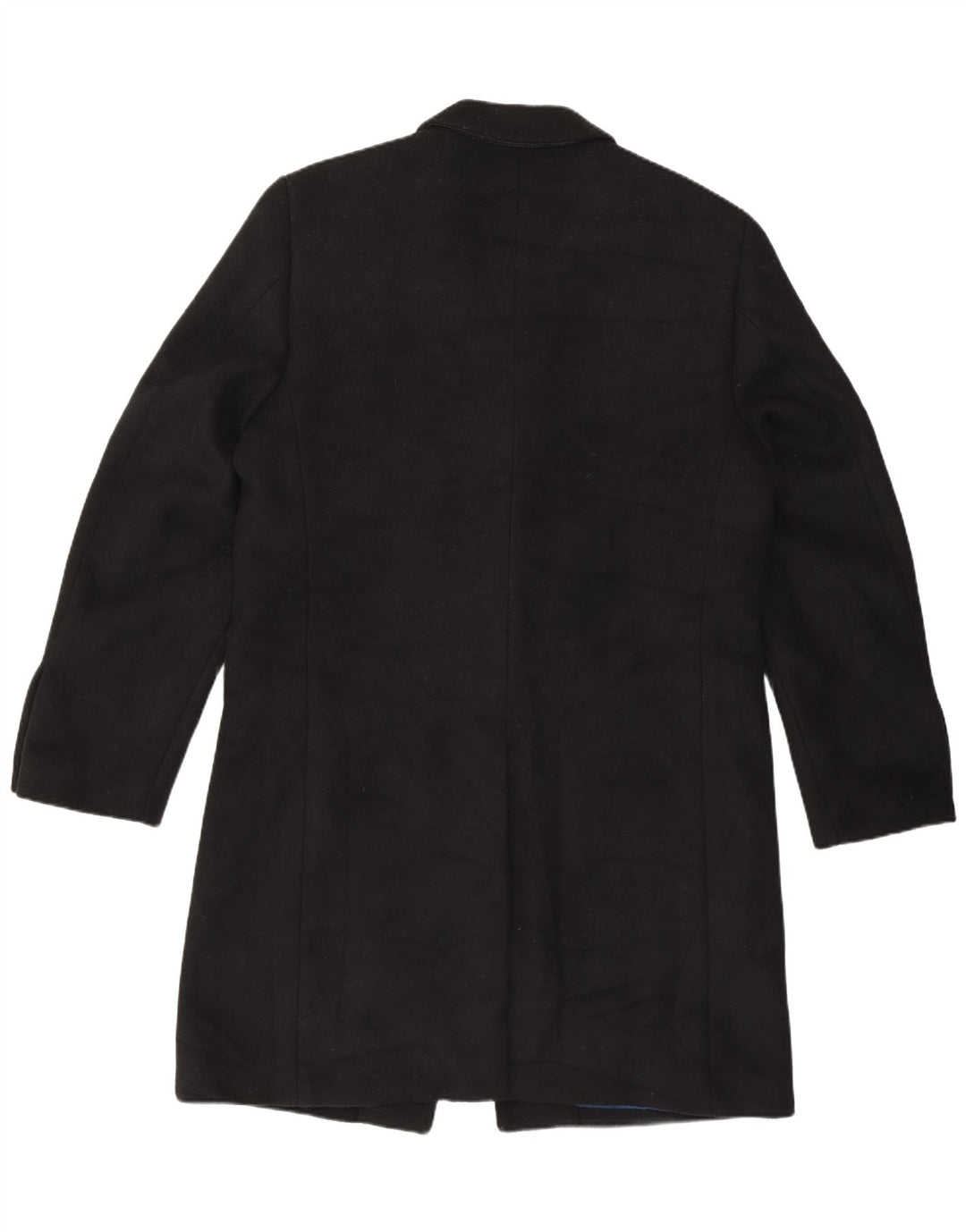 Marks & Spencer Herre Regular Fit Overfrakke UK 40 Large Black Classic