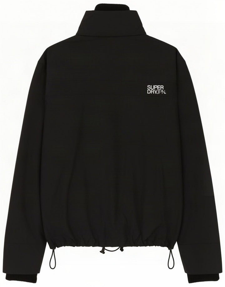 Superdry regnjakke til kvinder UK 16 Stor sort polyamid