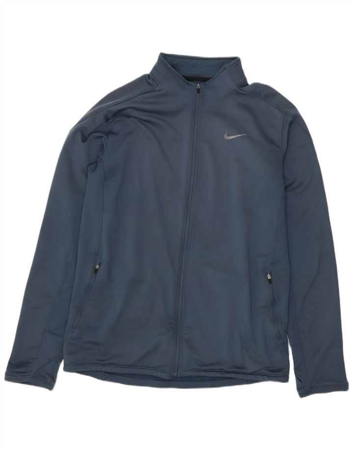 Nike træningsdragt til mænd, topjakke mellemblå polyester