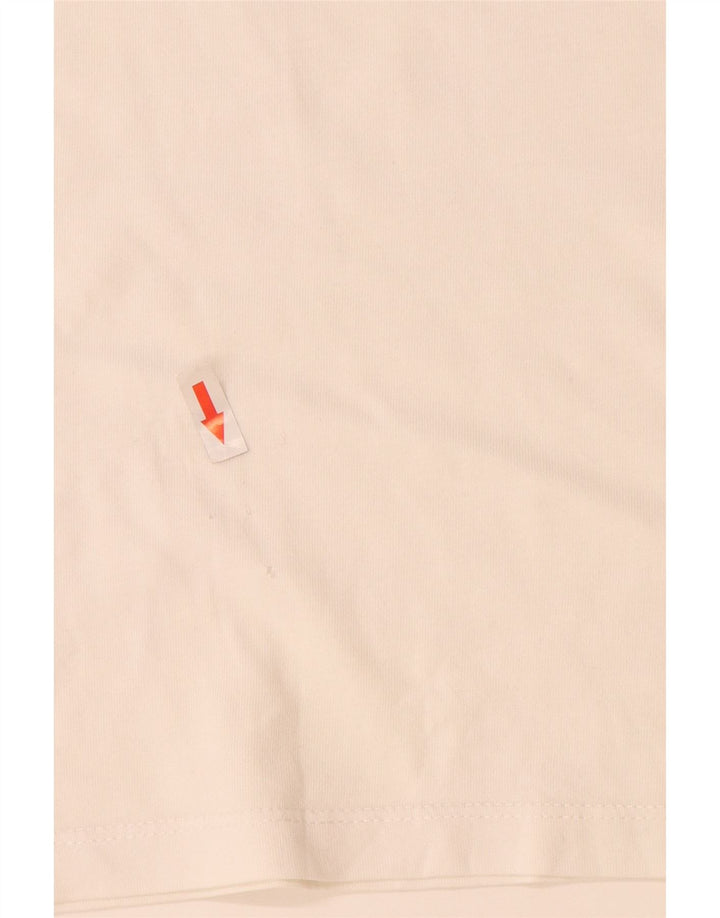 Timberland Herre grafisk T-shirt Top Stor hvid bomuld