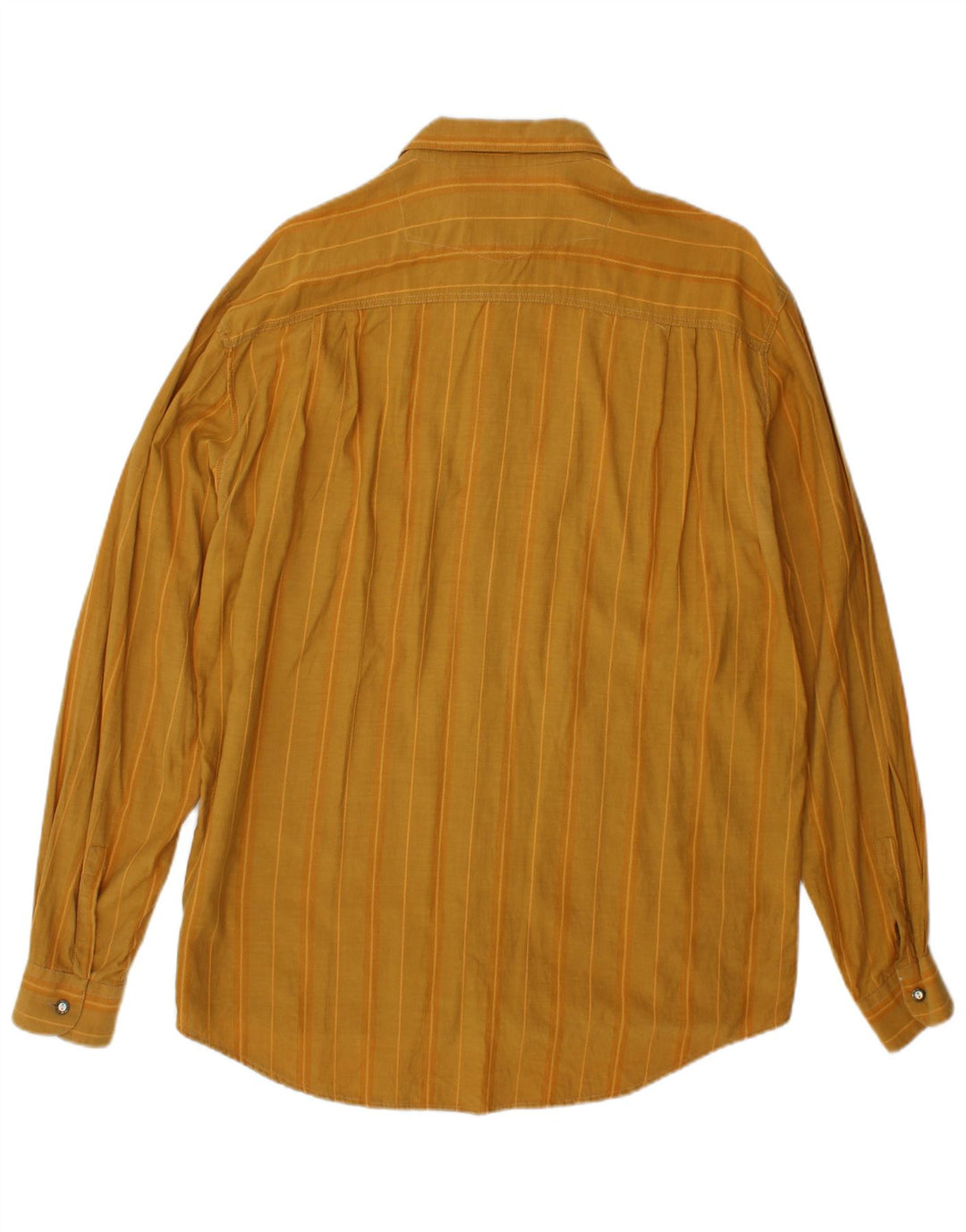 Vintage herreskjorte stor gul nålestribe