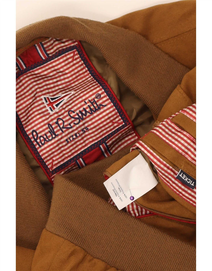 Vintage Bomberjakke til mænd IT 54 2XL Beige Polyester