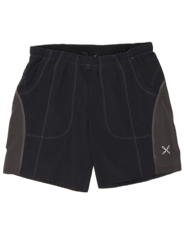 Montura Herre grafiske svømmeshorts XL Sort Colourblock Polyester