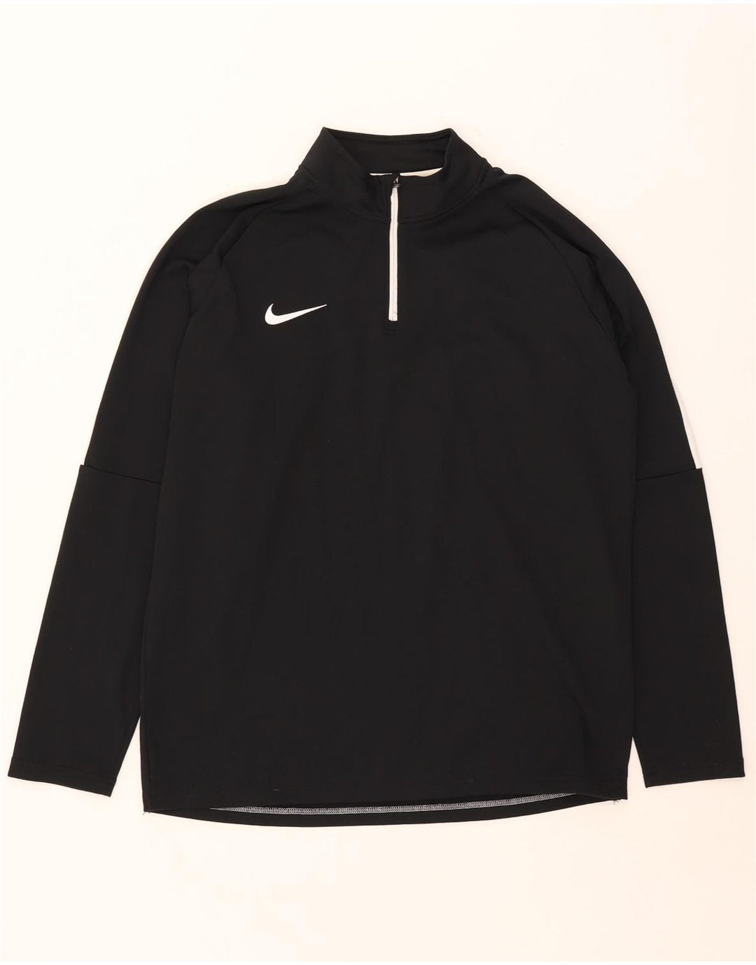 Nike Herre Dri Fit Pullover med lynlås-hals træningsdragt Top XL Sort Colourblock