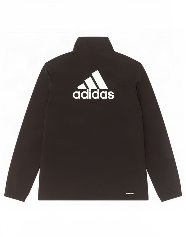 Adidas Boys Aeroready Graphic Tracksuit Topjakke 15-16 år Sort