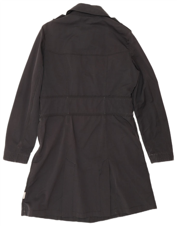 MONCLER Dame Overfrakke Str. 4 XL Sort Polyester Classic