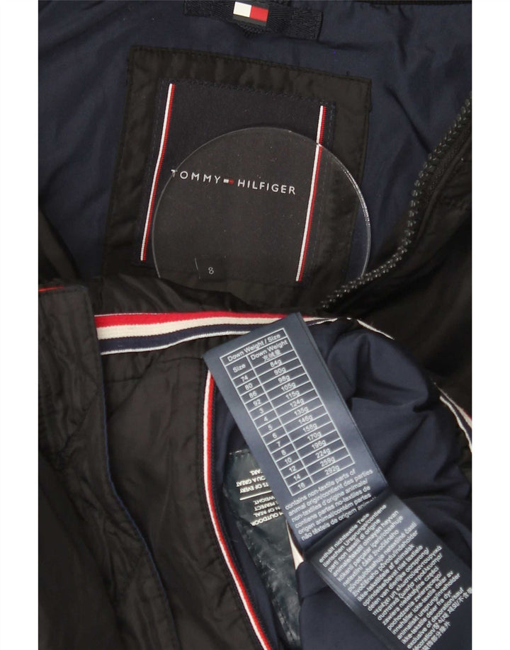 Tommy Hilfiger drenge hættepolstret jakke 7-8 år sort polyester