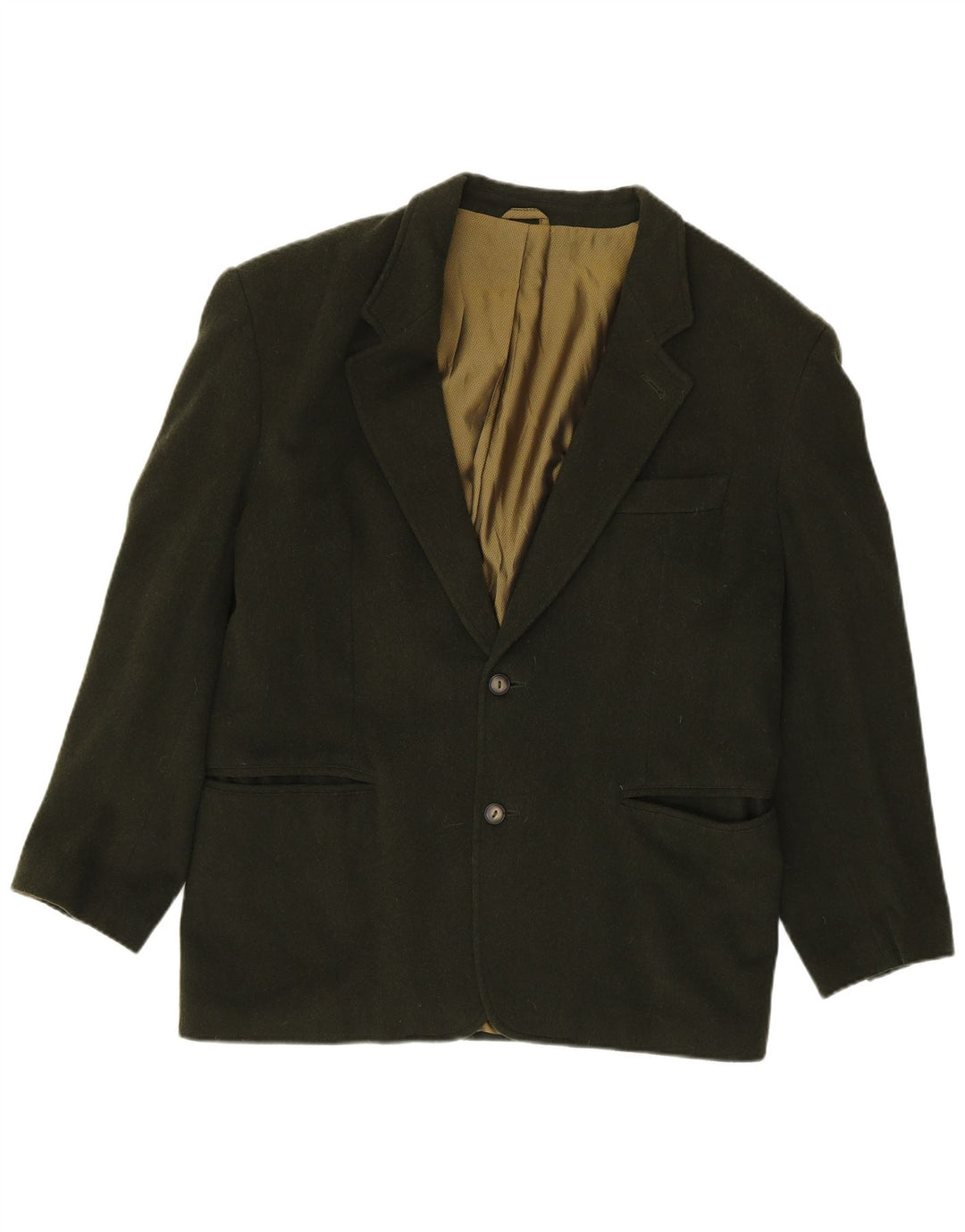 MARLBORO CLASSICS Herre 2-knaps Blazer Jakke EU 50 Large Grøn Uld