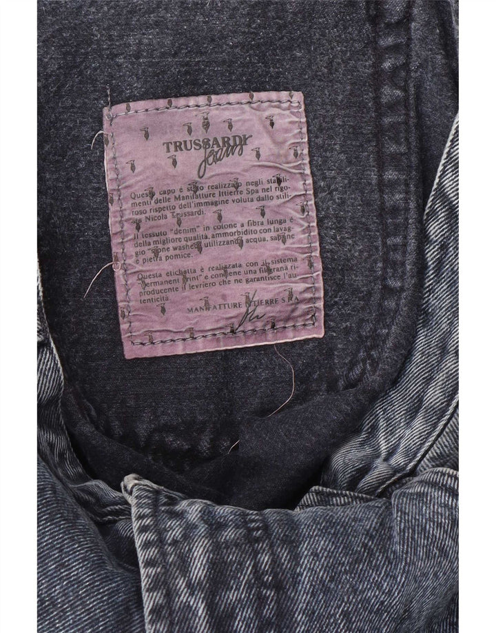 Trussardi Straight Jeans til mænd W42 L28 blå bomuld