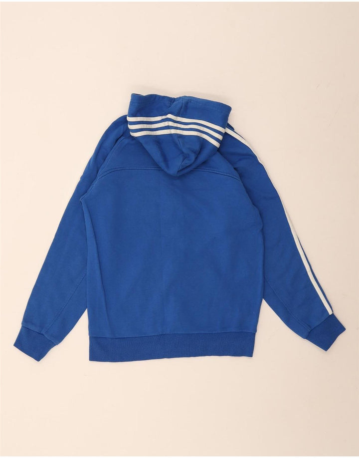 ADIDAS Hættetrøje med lynlås til mænd, lille blå bomuld