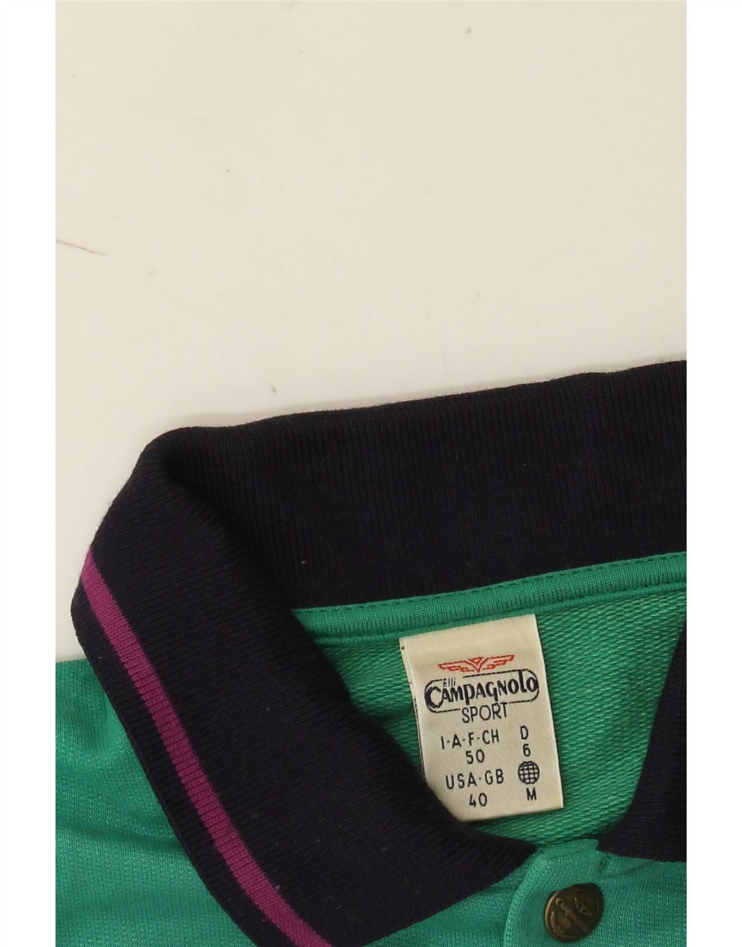 Campagnolo Herre Sweatshirt Jumper UK 40 Medium Turkis Colourblock