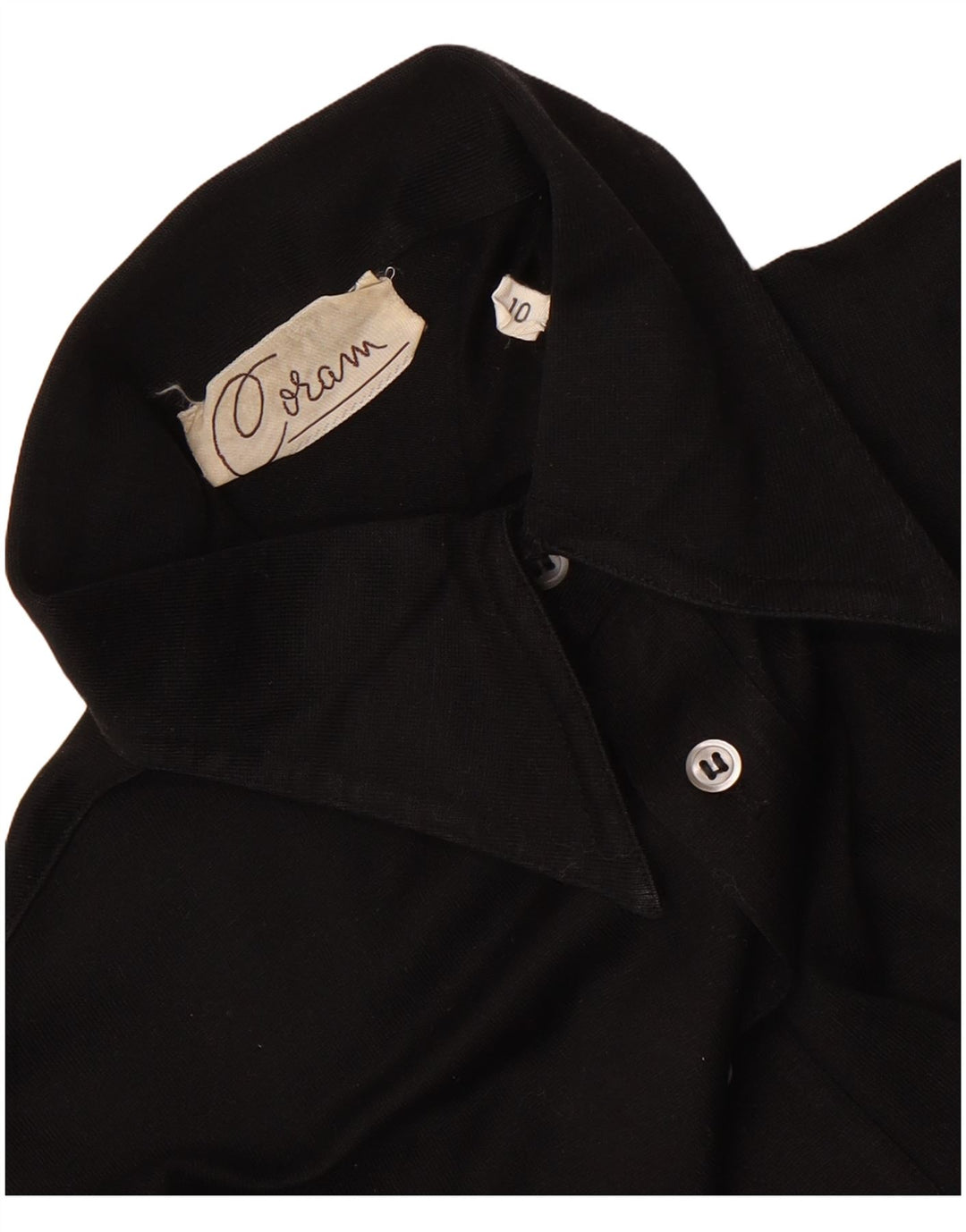 Vintage dameskjorte UK 10 Small Black
