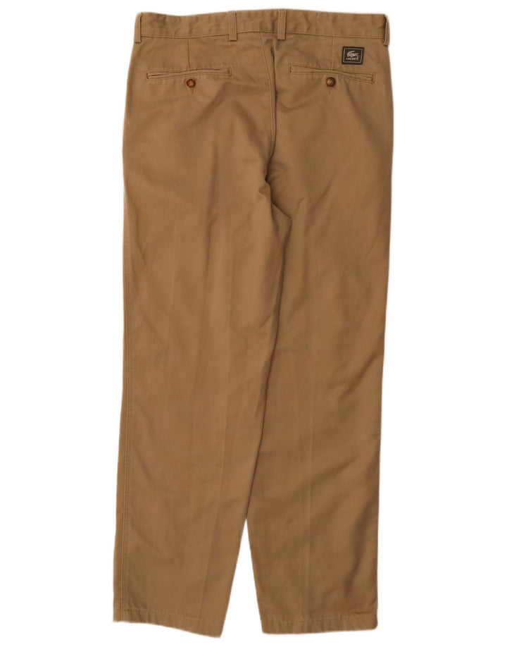 Lacoste Herre Straight Chino Bukser Størrelse 40 Medium W32 L30 Beige