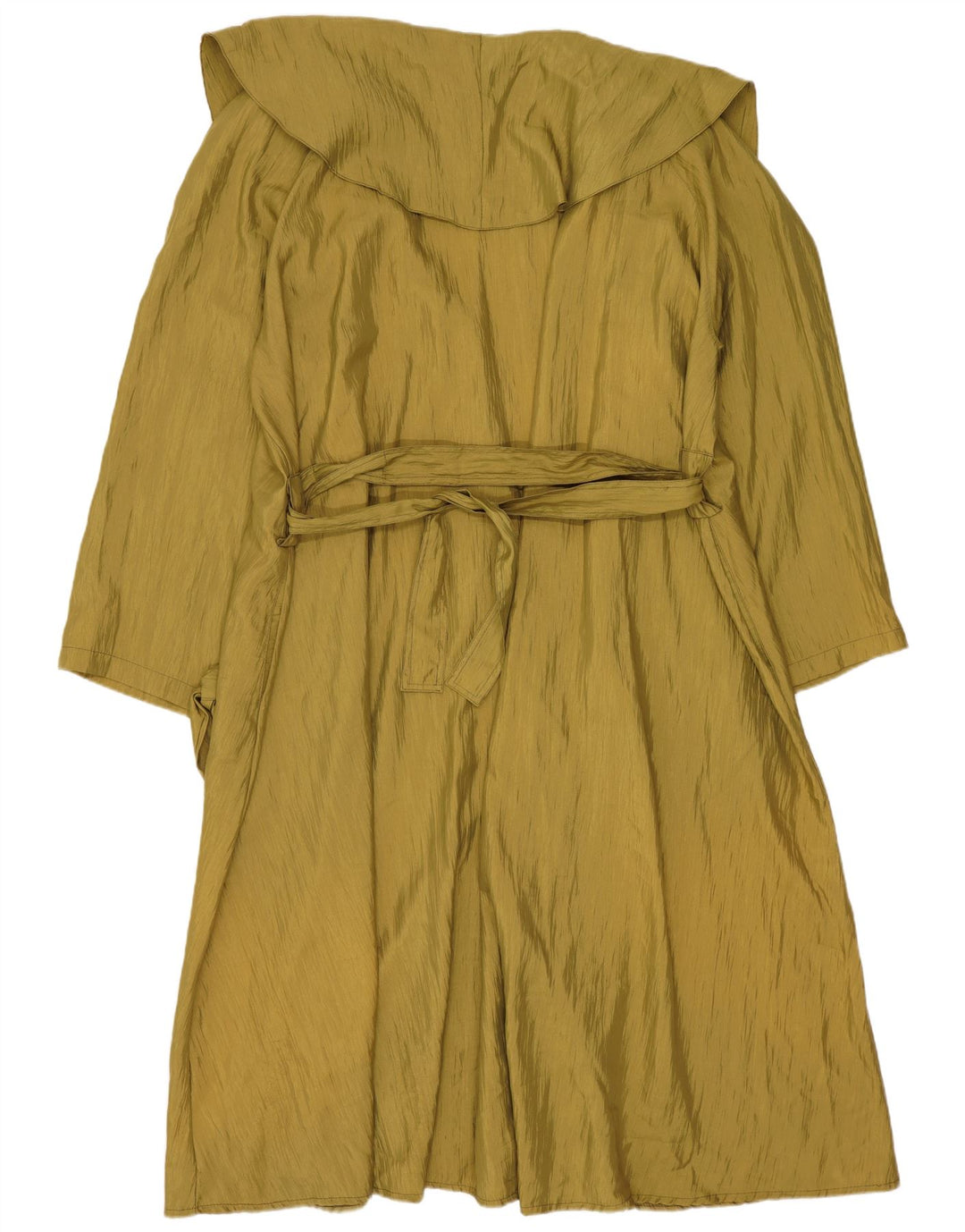 Vintage oversize overfrakke til kvinder UK 14 Medium Khaki Polyester