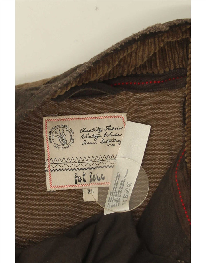 Fat Face Herre Utility Jacket UK 42 XL Brun Bomuld