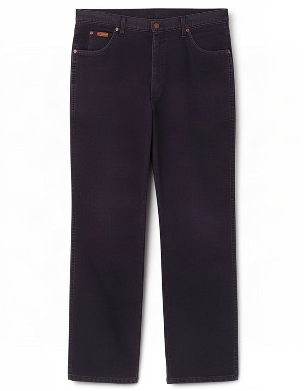 Wrangler Mens Ohio Straight Casual Trousers W38 L32 Navy Blue Cotton