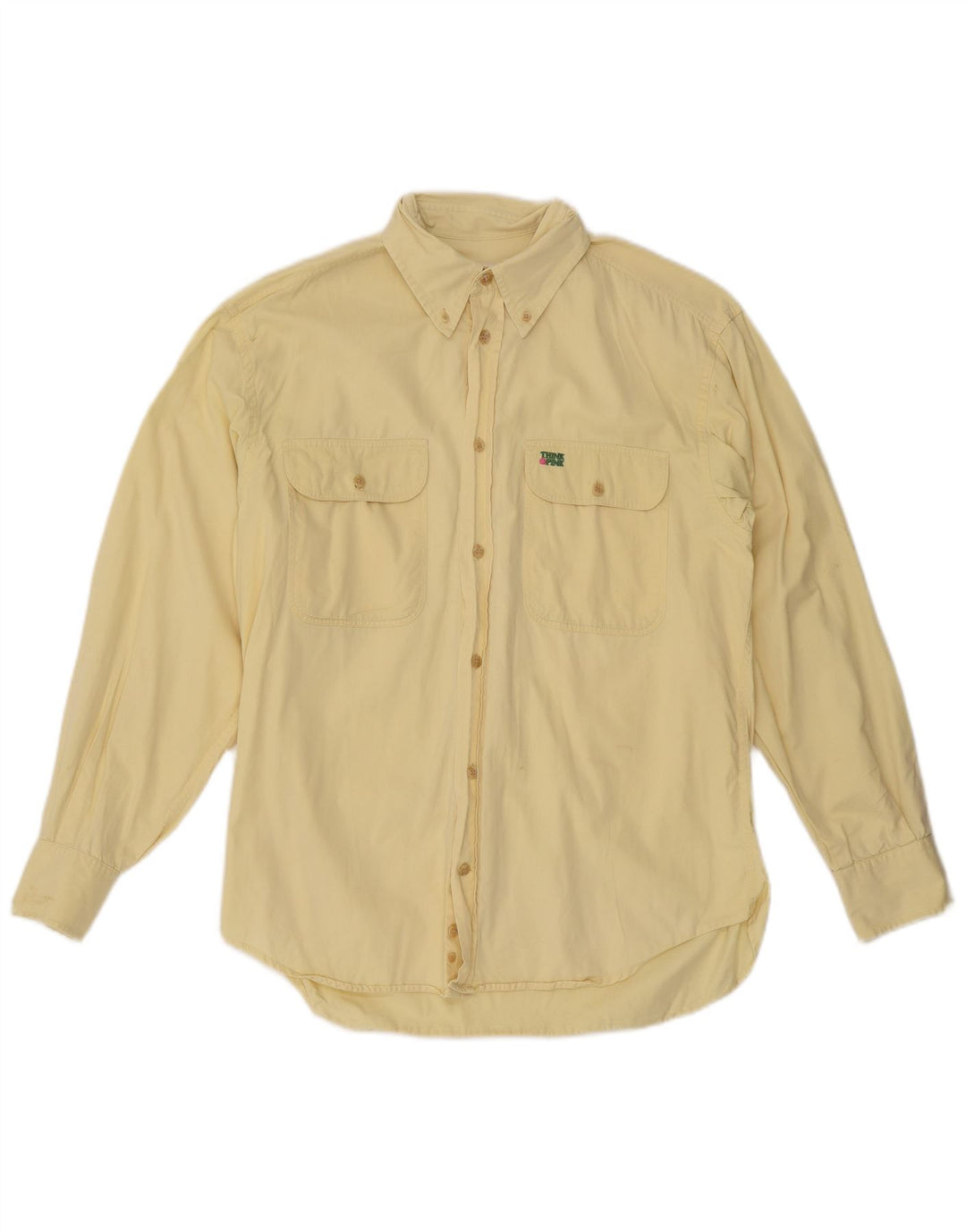 Tænk Pink Herreskjorte Stor Gul