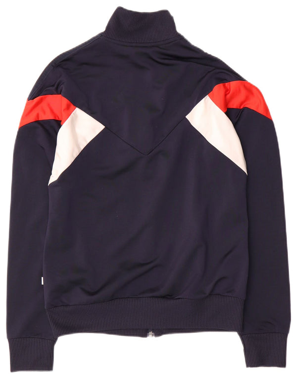 Adidas træningsdragt topjakke til kvinder UK 12 Medium Navy Blue Colourblock