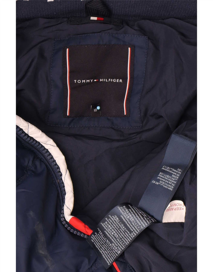 Tommy Hilfiger drenge hættepolstret jakke 9-10 år marineblå polyester