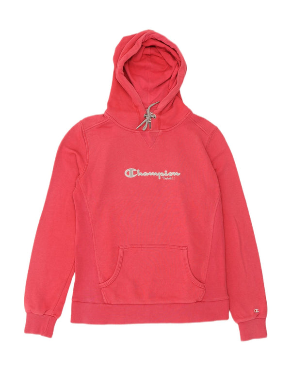 Champion Womens Heritage Classics Grafisk hættetrøje Jumper UK 16 Large Pink