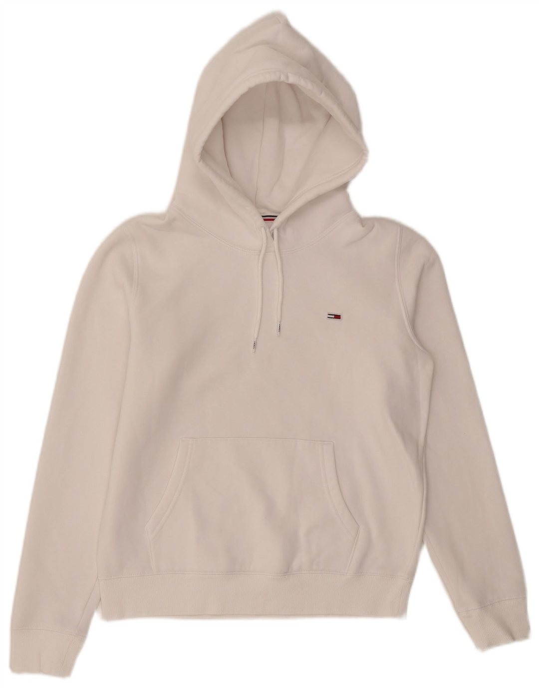 TOMMY HILFIGER Oversized hættetrøje til kvinder UK 10 Small White
