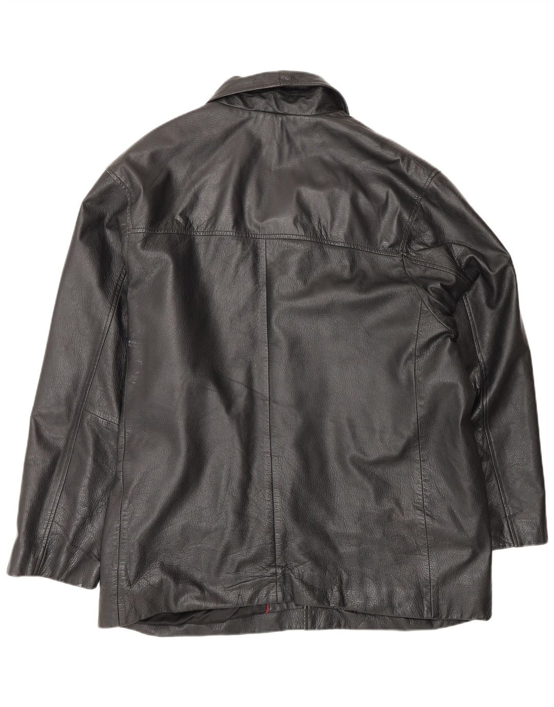 Vintage Herre Læderjakke UK 38 Medium Sort Læder