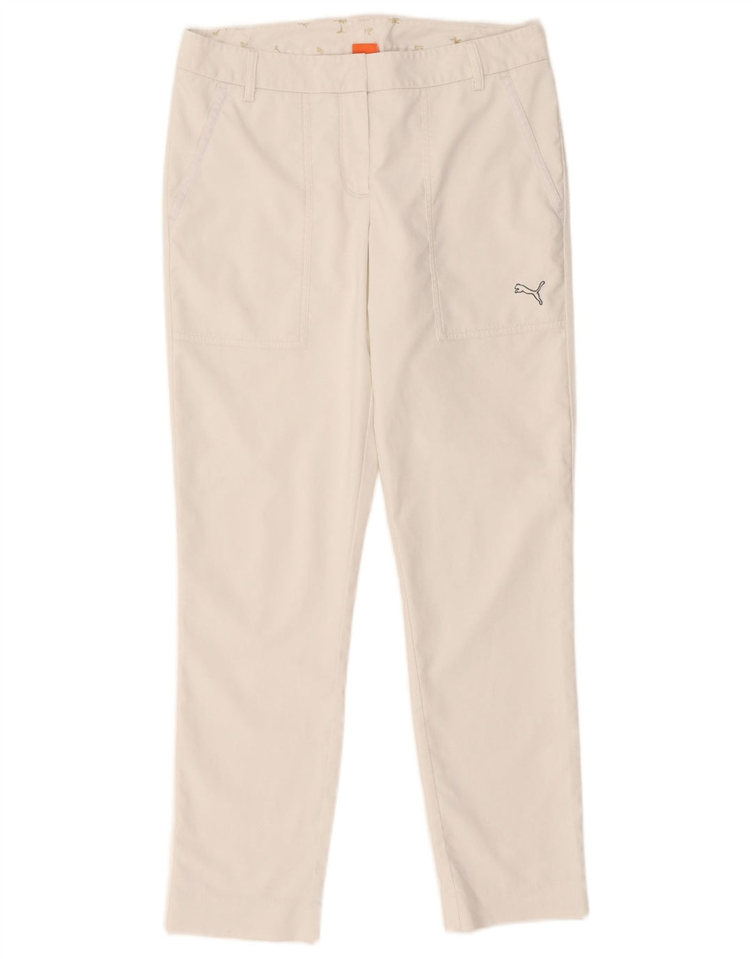 Puma Slim Chino Bukser til kvinder UK 10 Small W32 L28 White Polyester