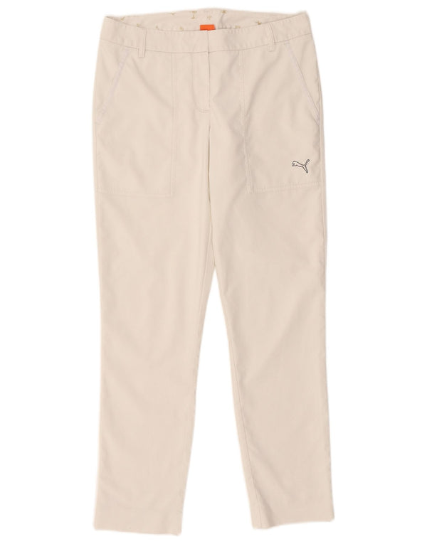 Puma Slim Chino Bukser til kvinder UK 10 Small W32 L28 White Polyester