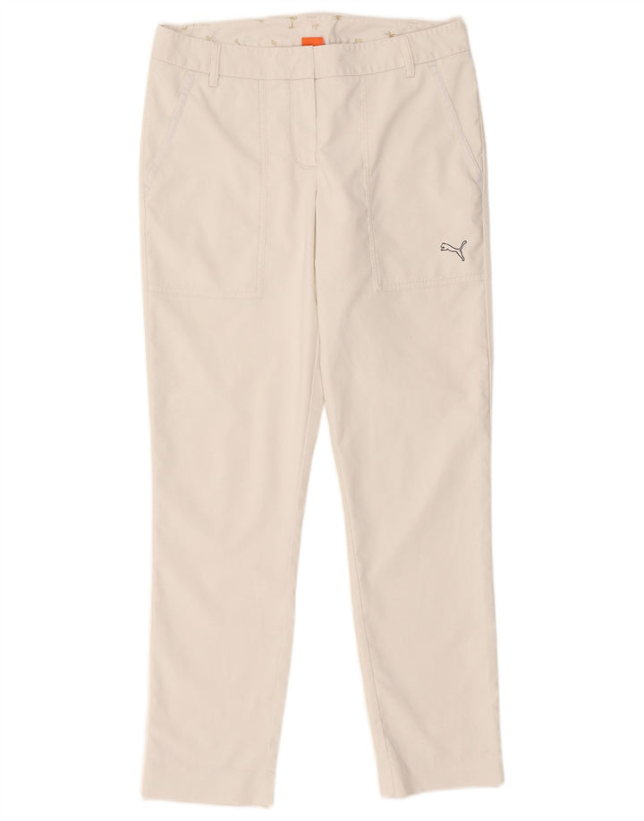 Puma Slim Chino Bukser til kvinder UK 10 Small W32 L28 White Polyester