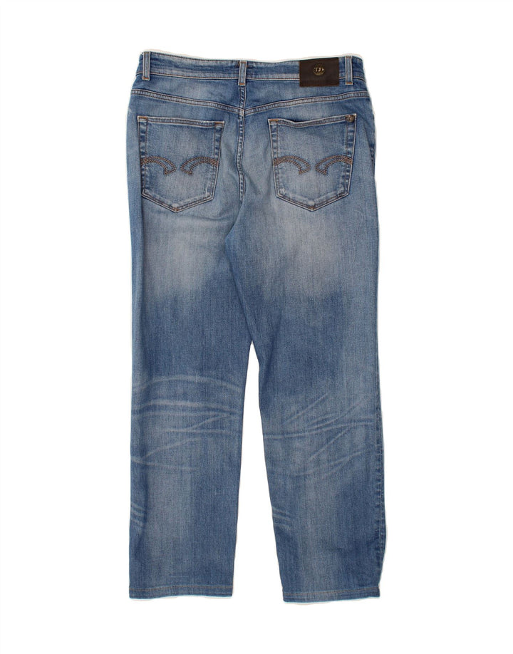 TRUSSARDI Mens Straight Jeans W35 L28 Blue Cotton Vintage Trussardi and Second-Hand Trussardi from Messina Hembry 