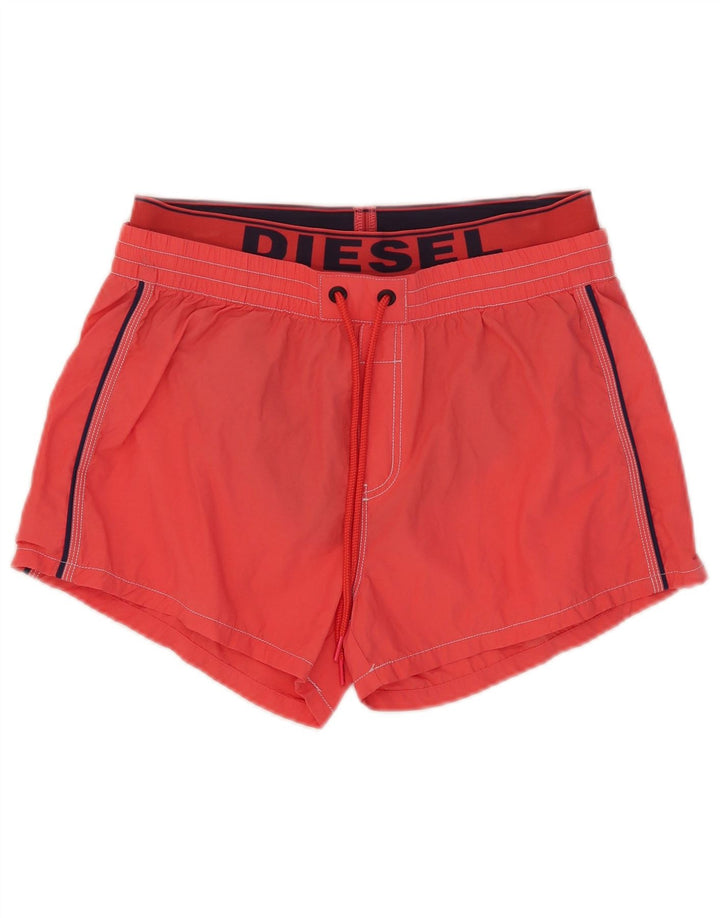 Diesel Herre grafiske badeshorts EU 48 Medium Rød Bomuld
