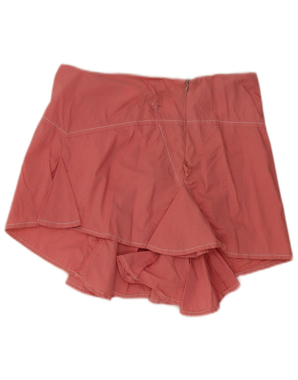 Guess Womens Asymmetrical Skirt IT 40 Small W32 Pink Bomuld